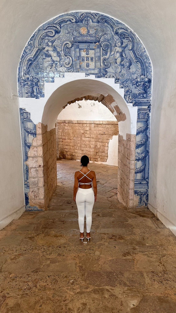 Legging White Pocket